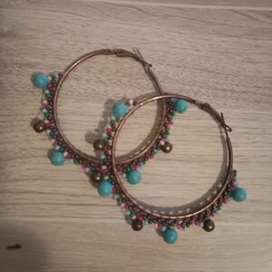 Hand beaded earrings